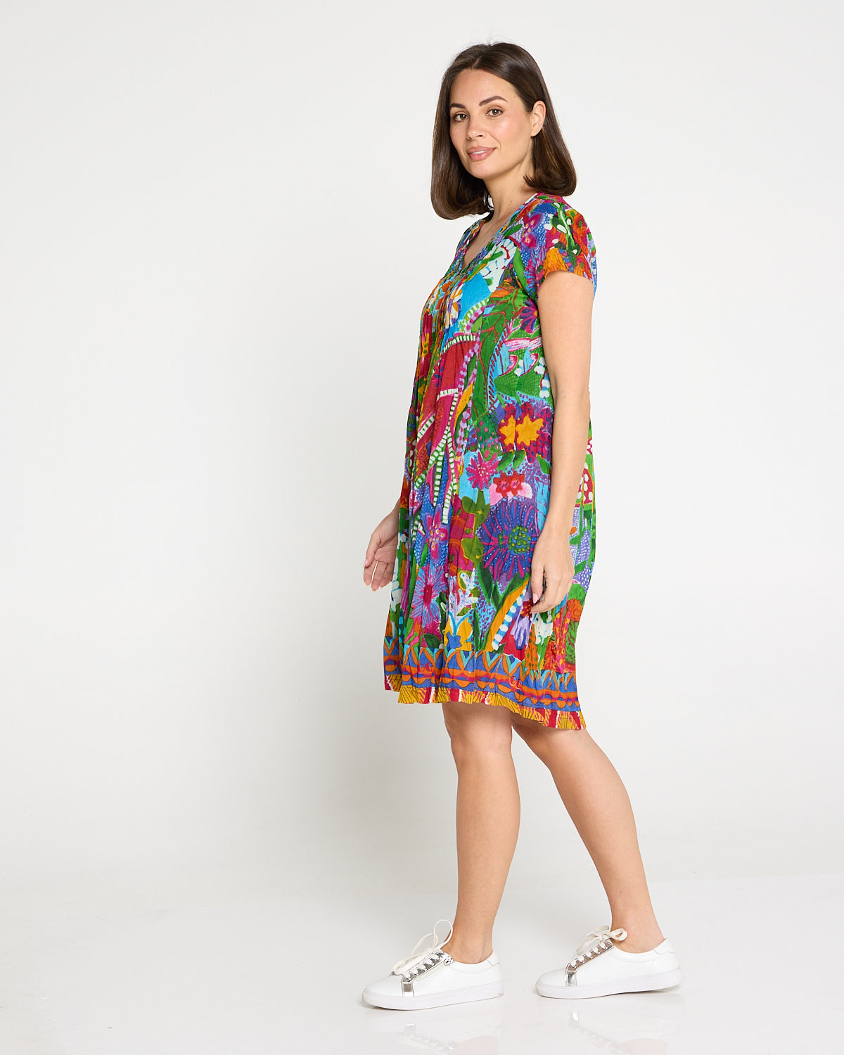 Ipanema Easy Fit Cotton Dress - Bright Multi