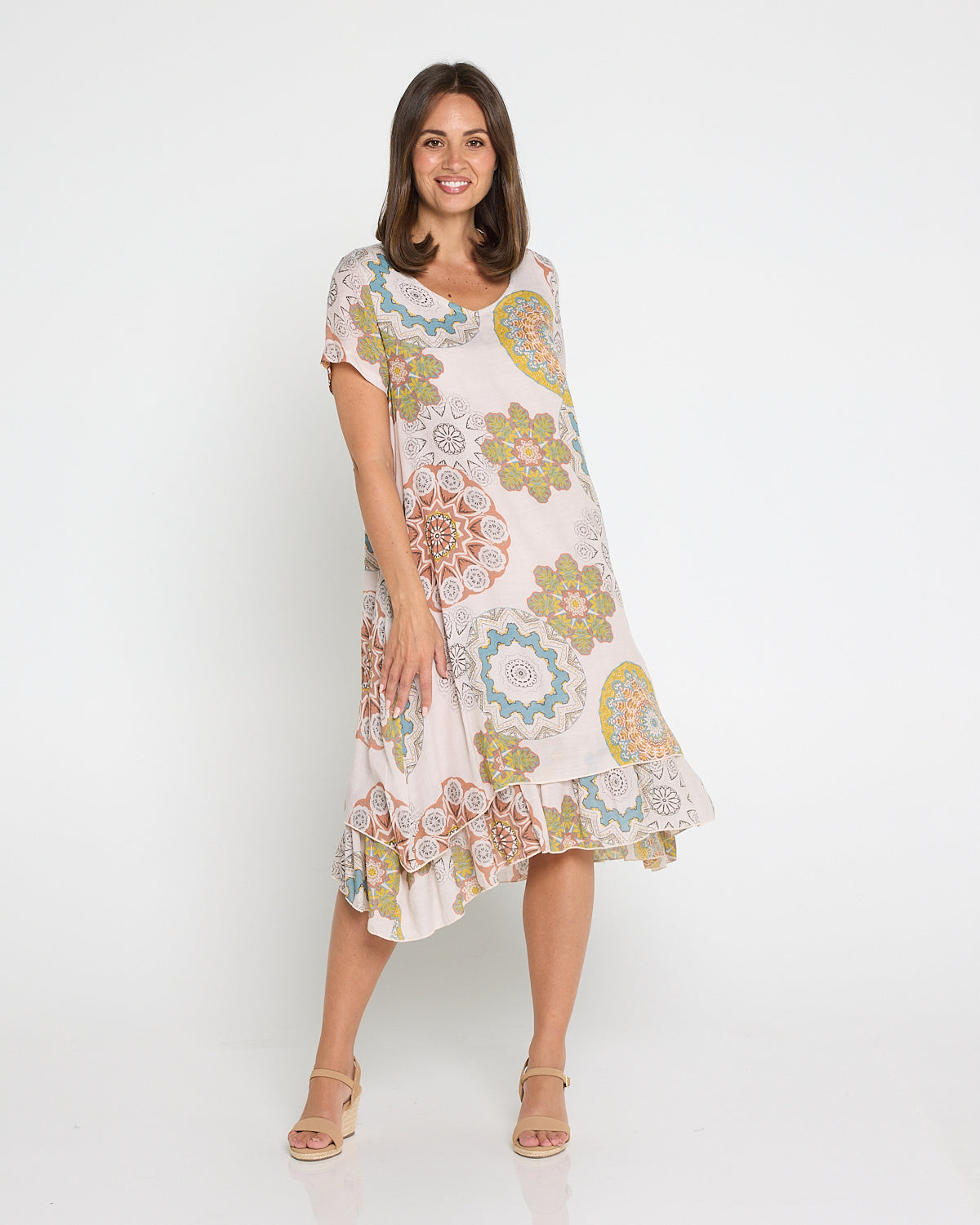 Mojave Dress - Desert Sand Blooms