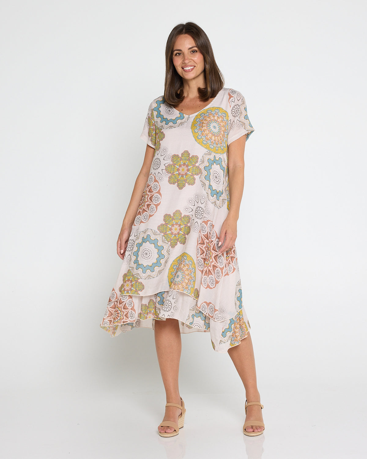 Mojave Dress - Desert Sand Blooms