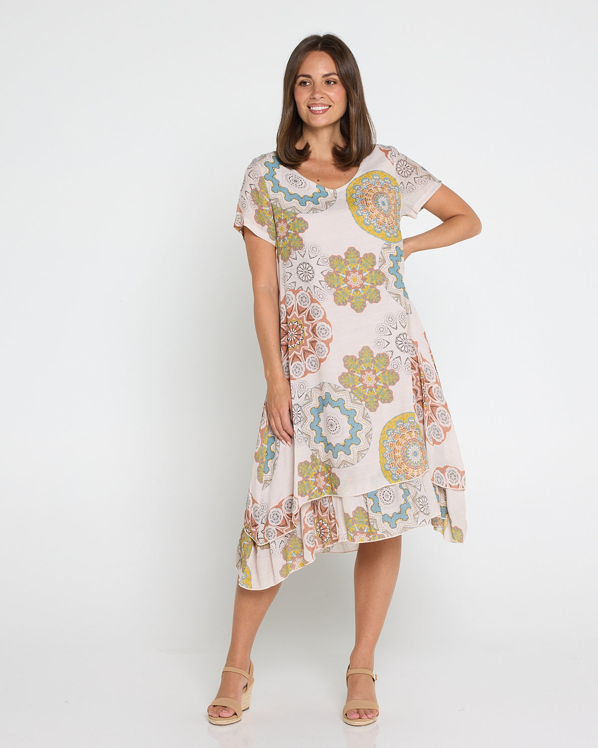 Mojave Dress - Desert Sand Blooms