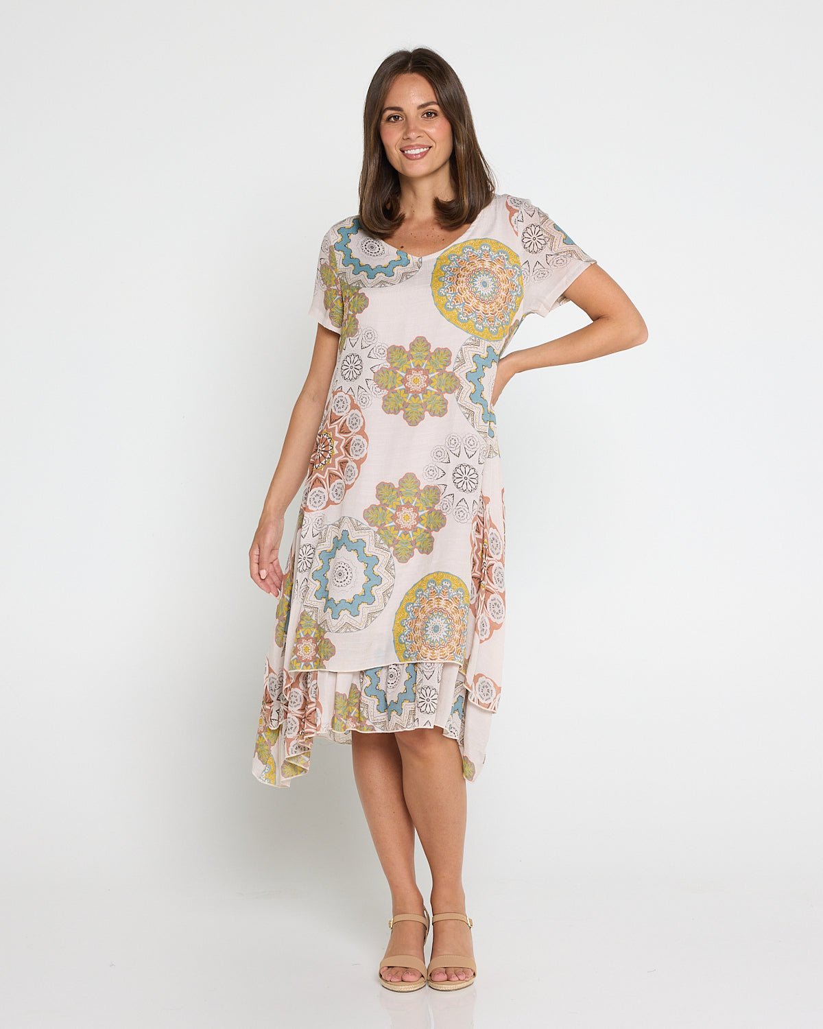 Mojave Dress - Desert Sand Blooms