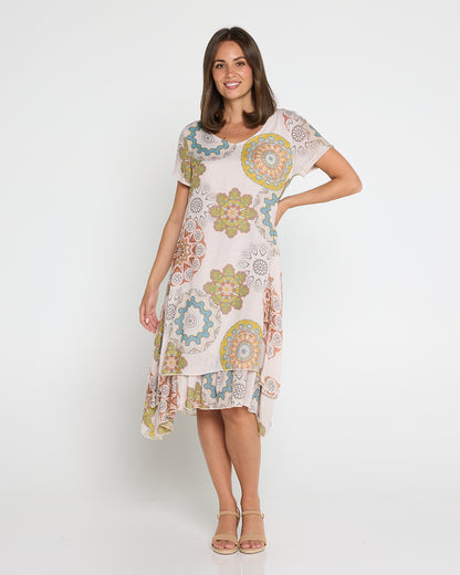 Mojave Dress - Desert Sand Blooms