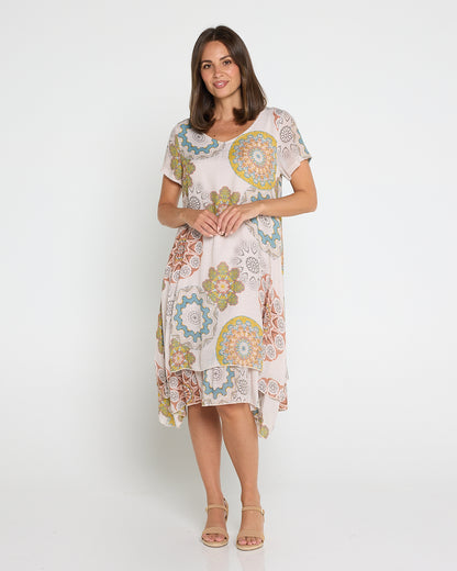 Mojave Dress - Desert Sand Blooms