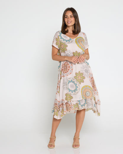 Mojave Dress - Desert Sand Blooms
