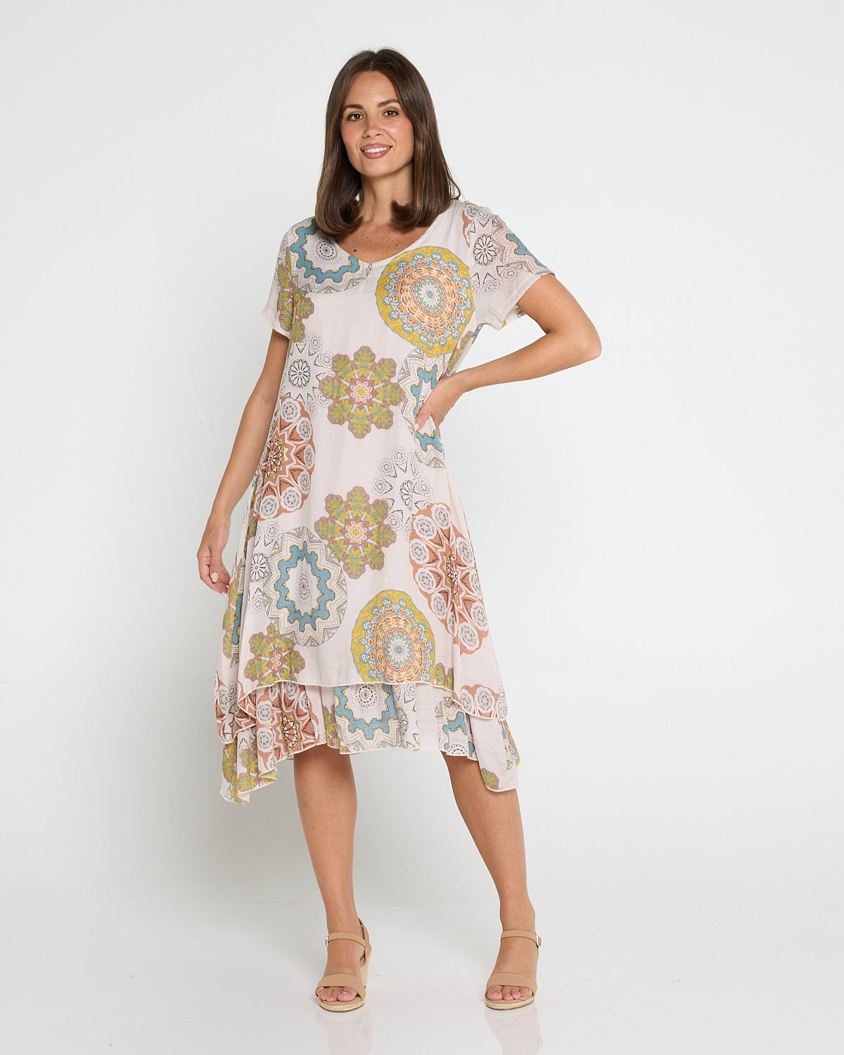 Mojave Dress - Desert Sand Blooms