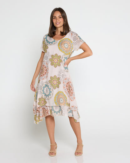 Mojave Dress - Desert Sand Blooms