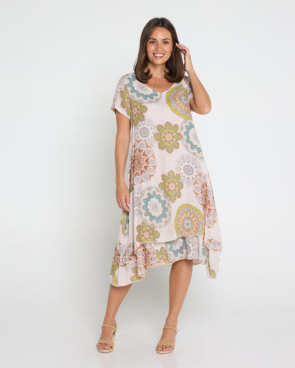 Mojave Dress - Desert Sand Blooms