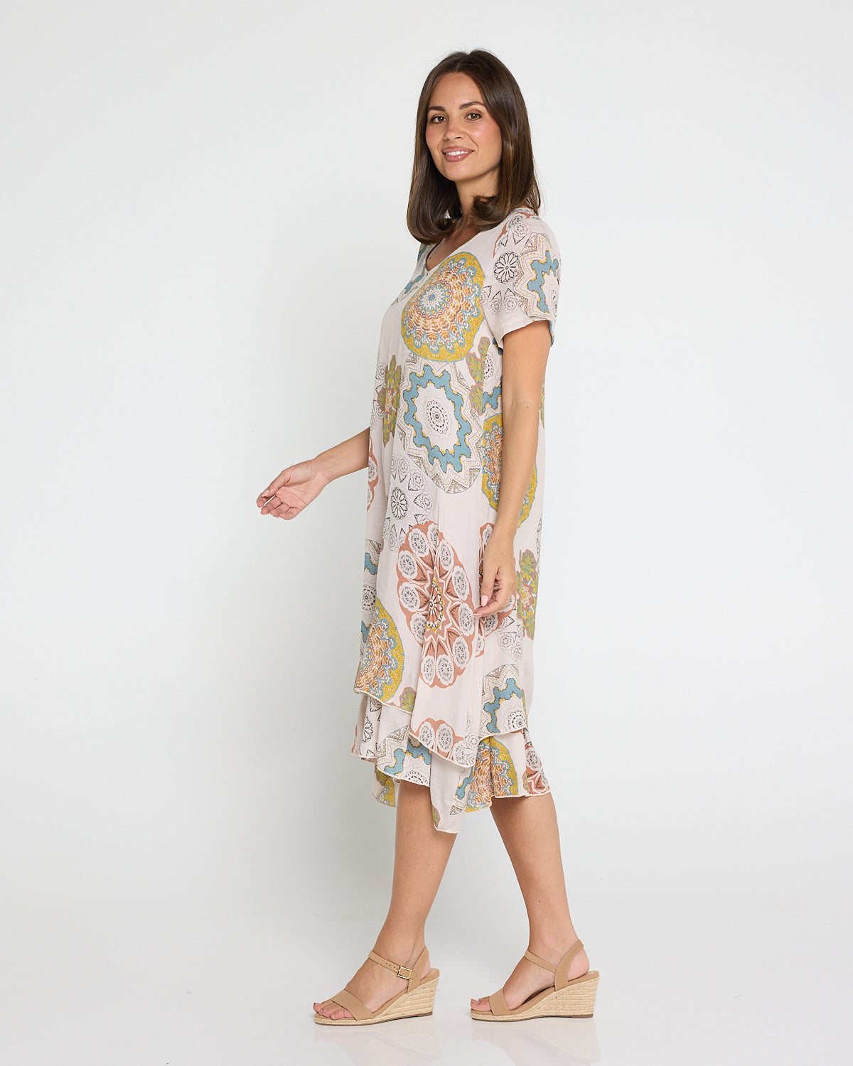 Mojave Dress - Desert Sand Blooms
