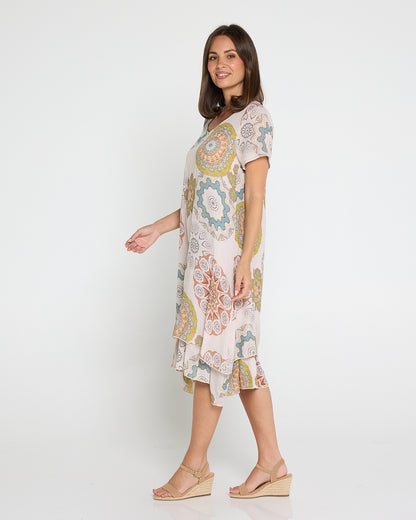 Mojave Dress - Desert Sand Blooms