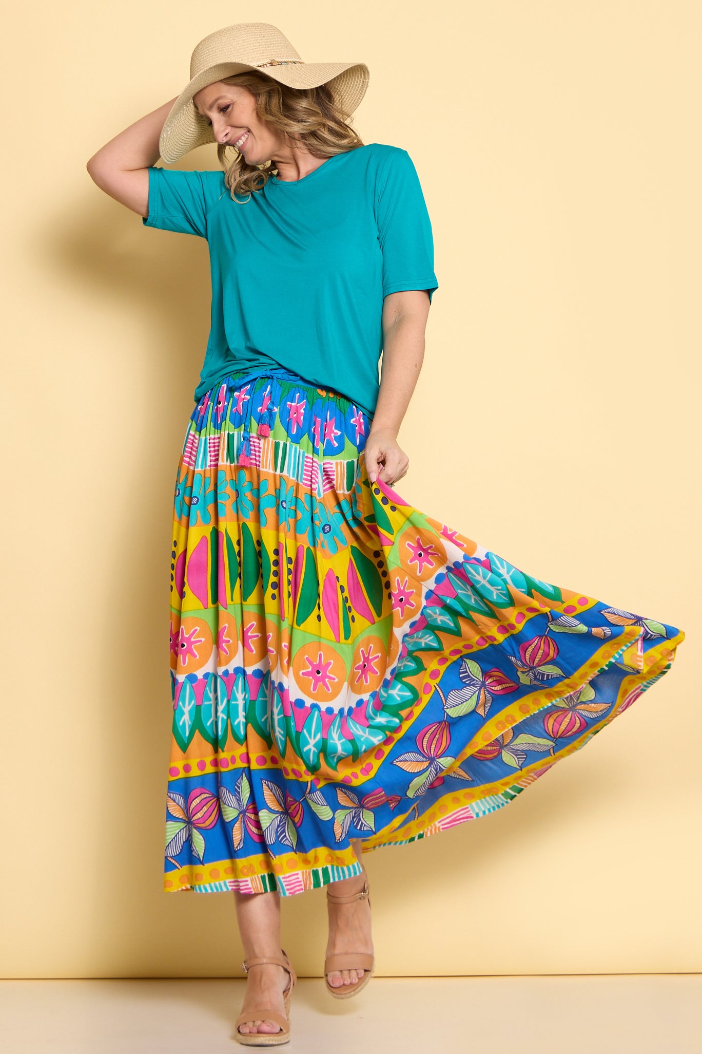 San Miguel Skirt - Fiesta Print