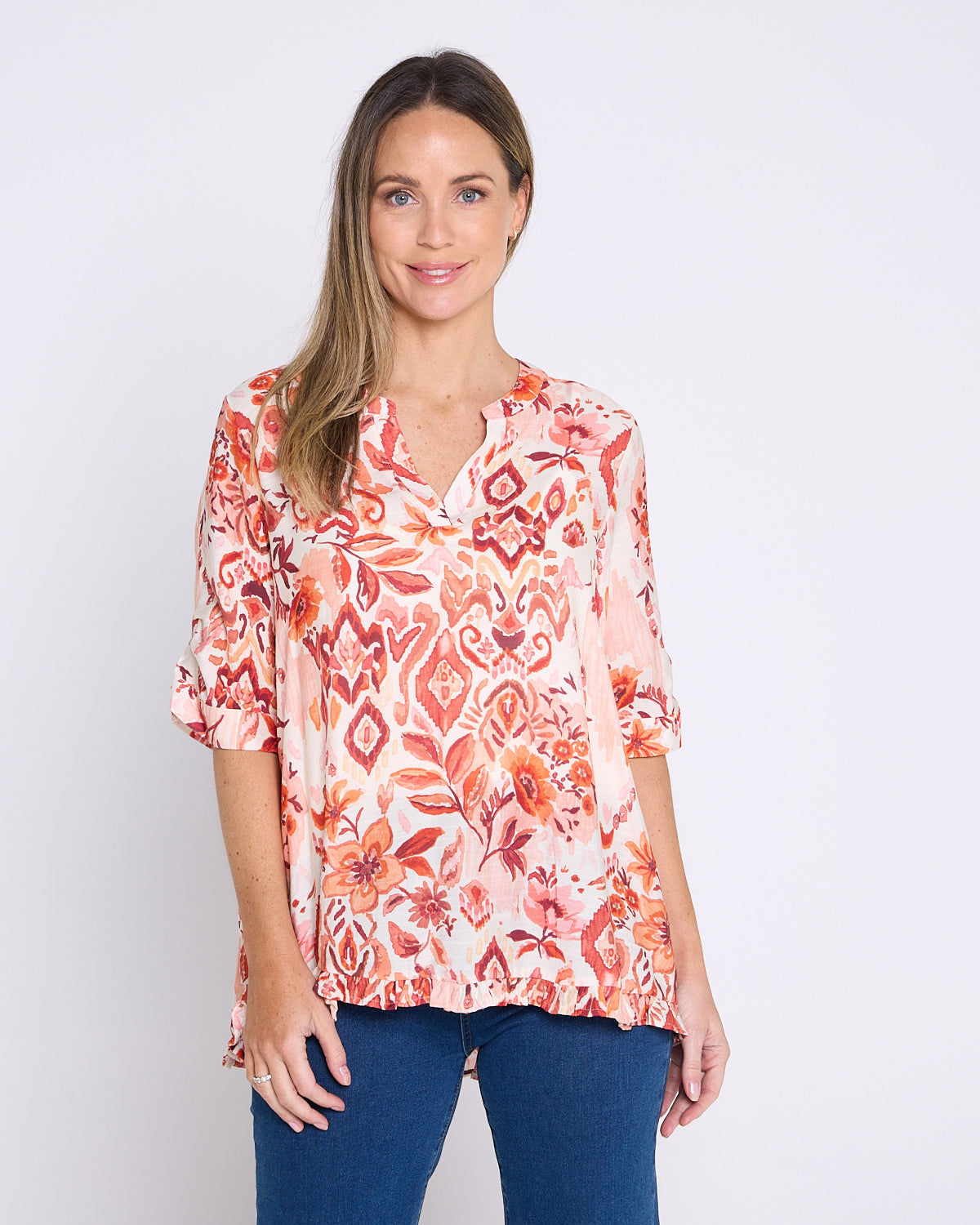 Charlotte Blouse - Sunset Floral