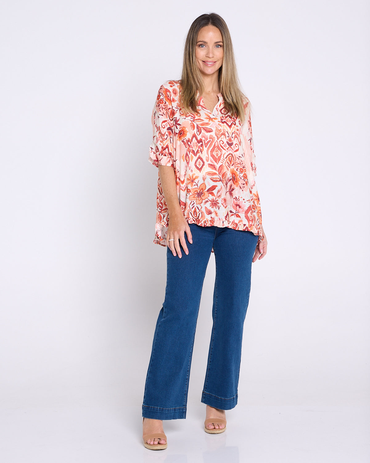 Charlotte Blouse - Sunset Floral