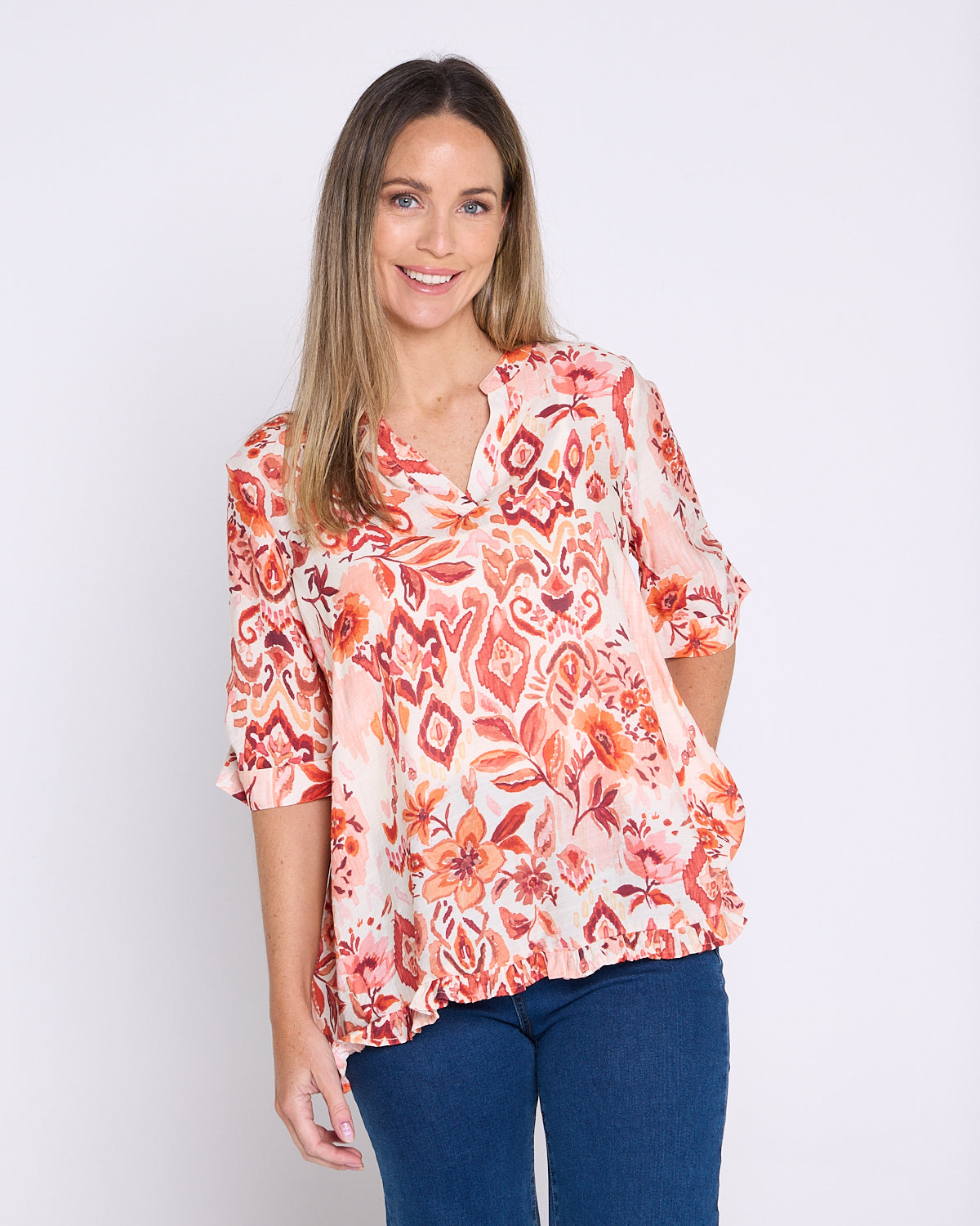 Charlotte Blouse - Sunset Floral