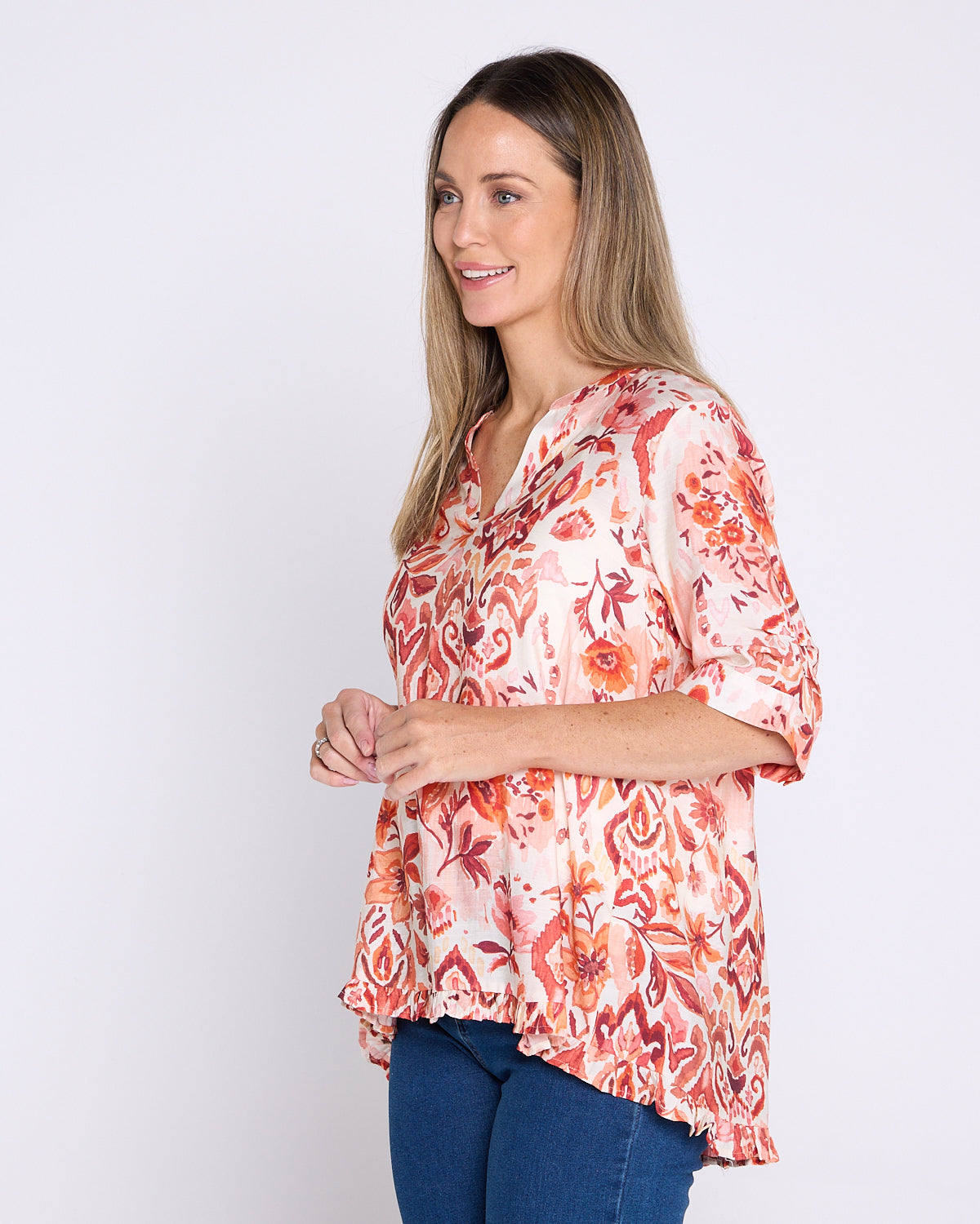 Charlotte Blouse - Sunset Floral