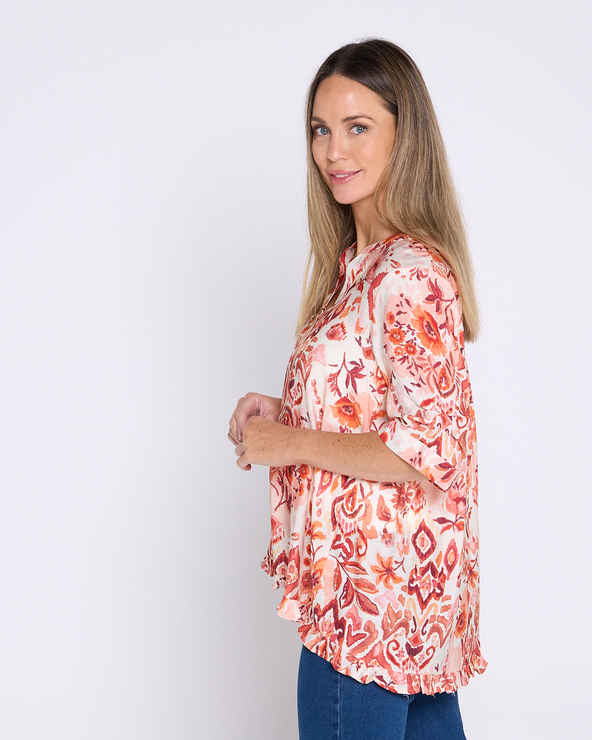 Charlotte Blouse - Sunset Floral