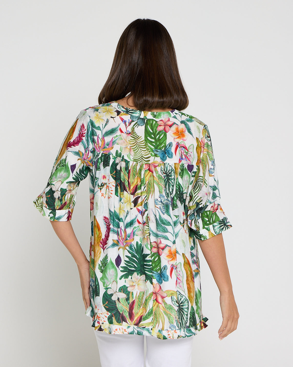 Charlotte Blouse - Tropical Oasis