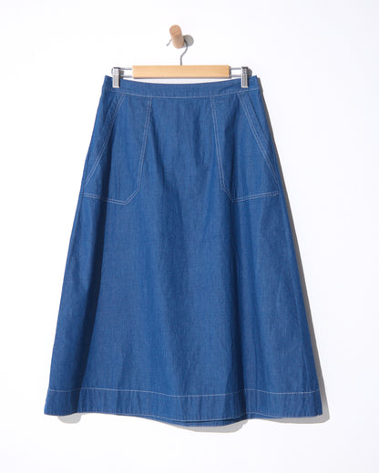 Holland Skirt - Denim Blue