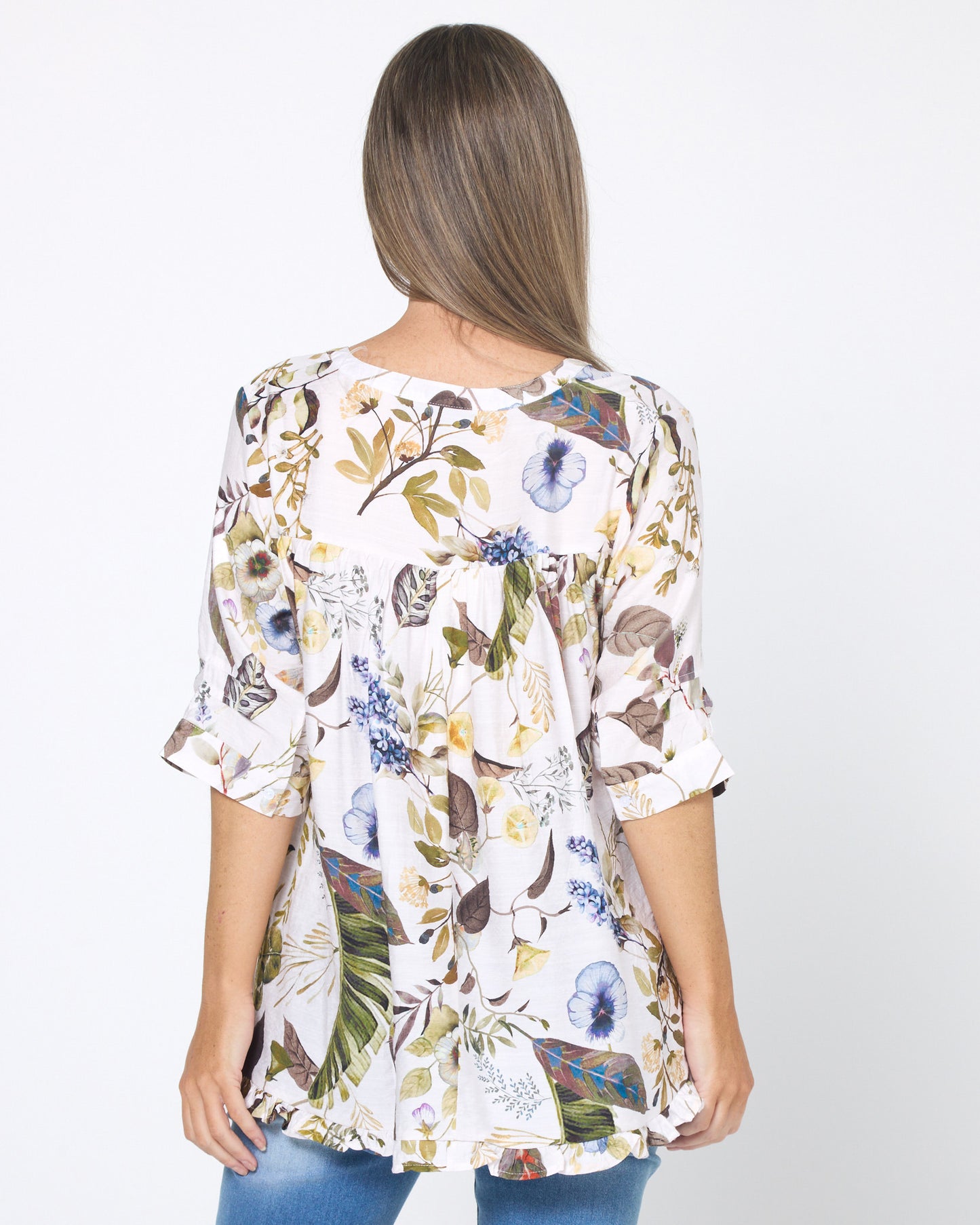 Charlotte Blouse - Sage Woodland