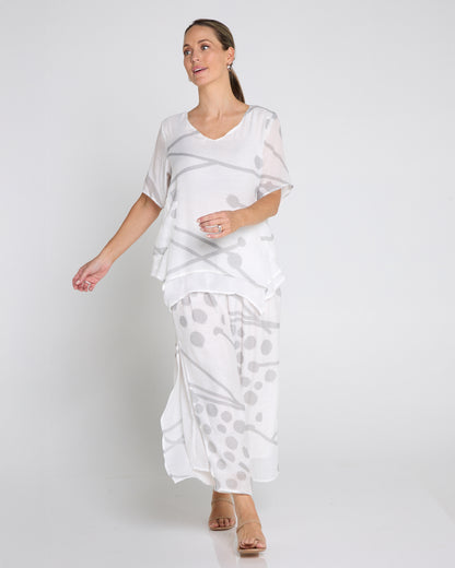 Silver Drift Top – Mist Grey