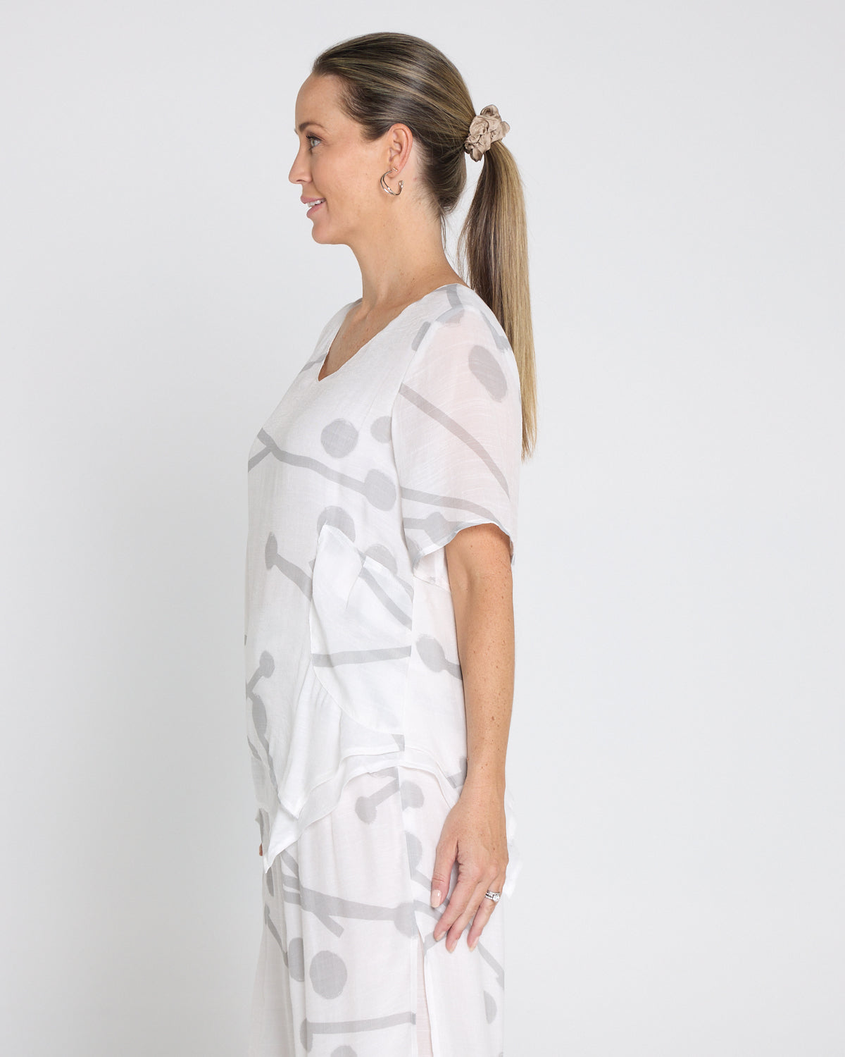 Silver Drift Top – Mist Grey