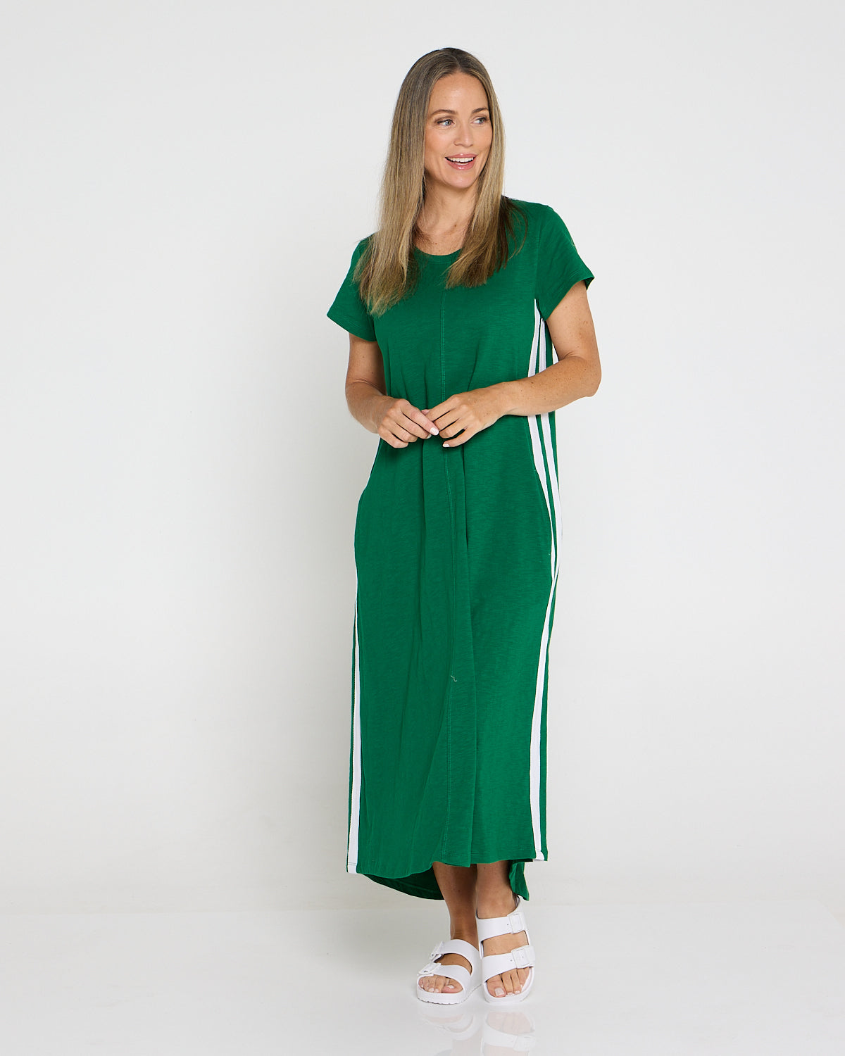 Recovery Cotton Tee Dress - Green
