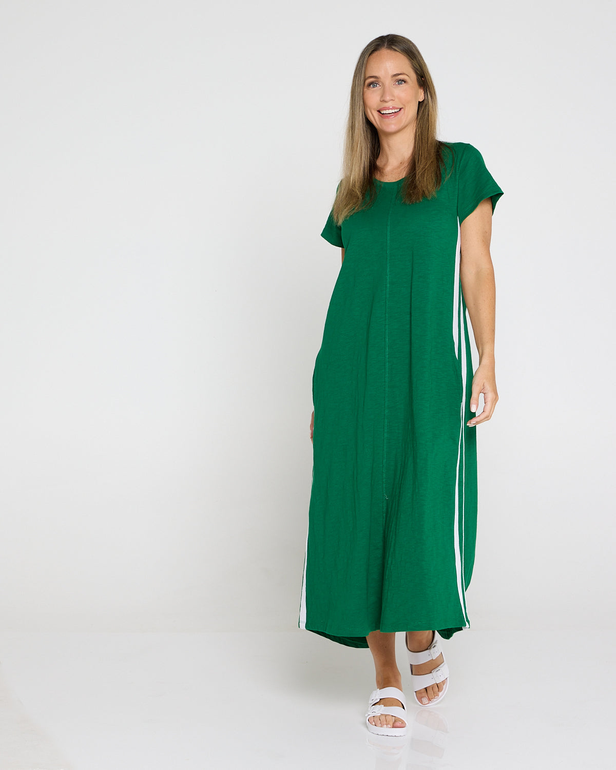 Recovery Cotton Tee Dress - Green