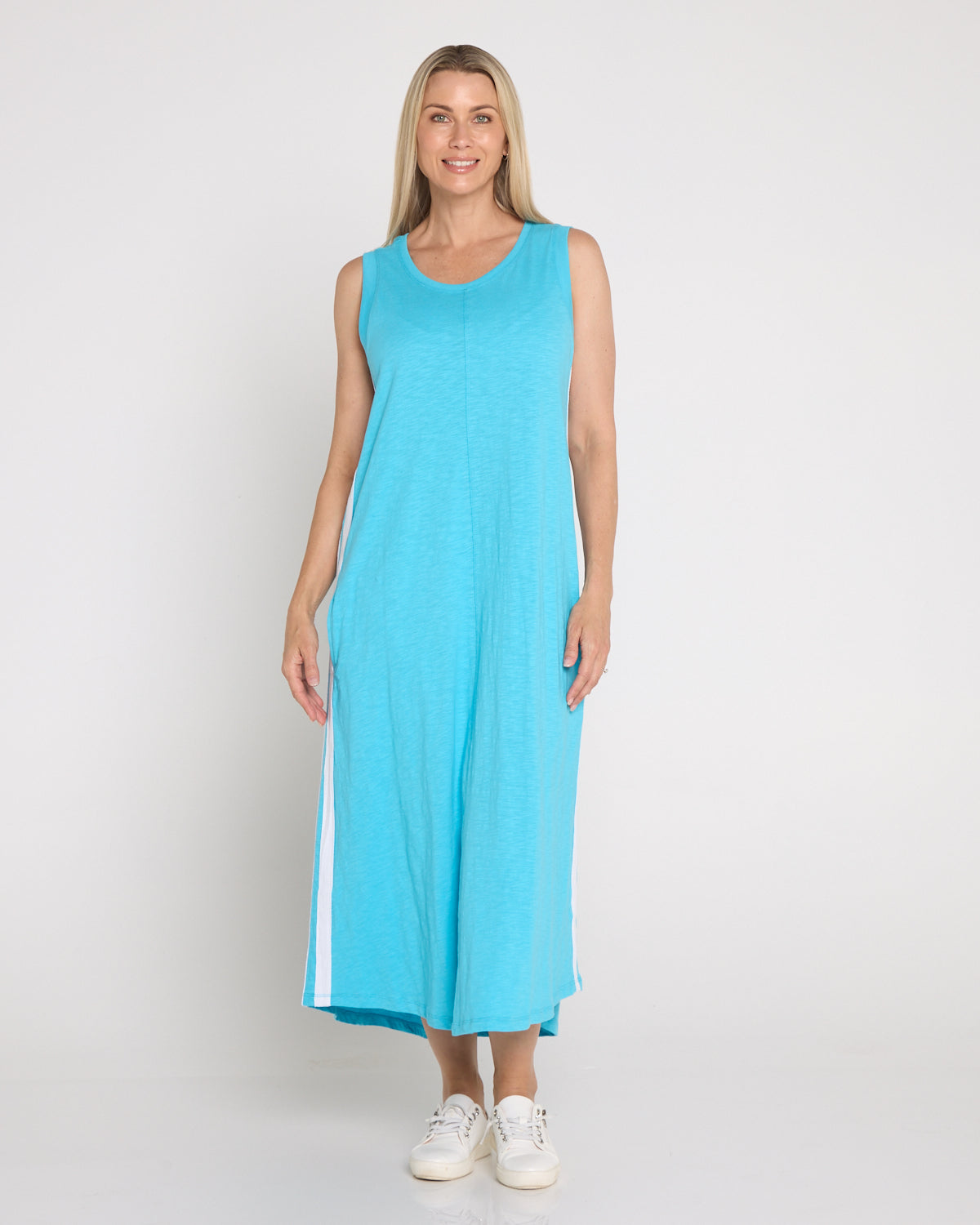 Recovery Tank Dress - Aqua Sky