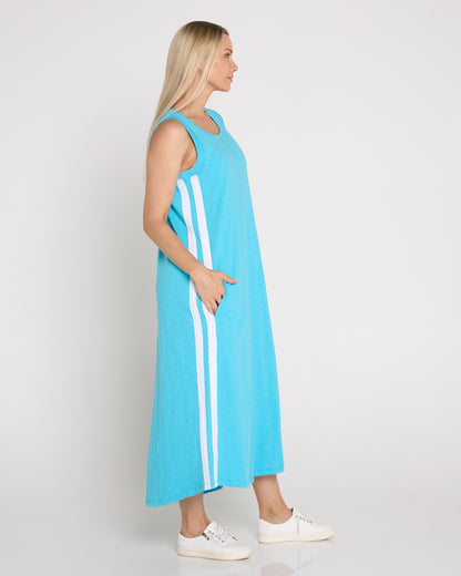 Recovery Tank Dress - Aqua Sky