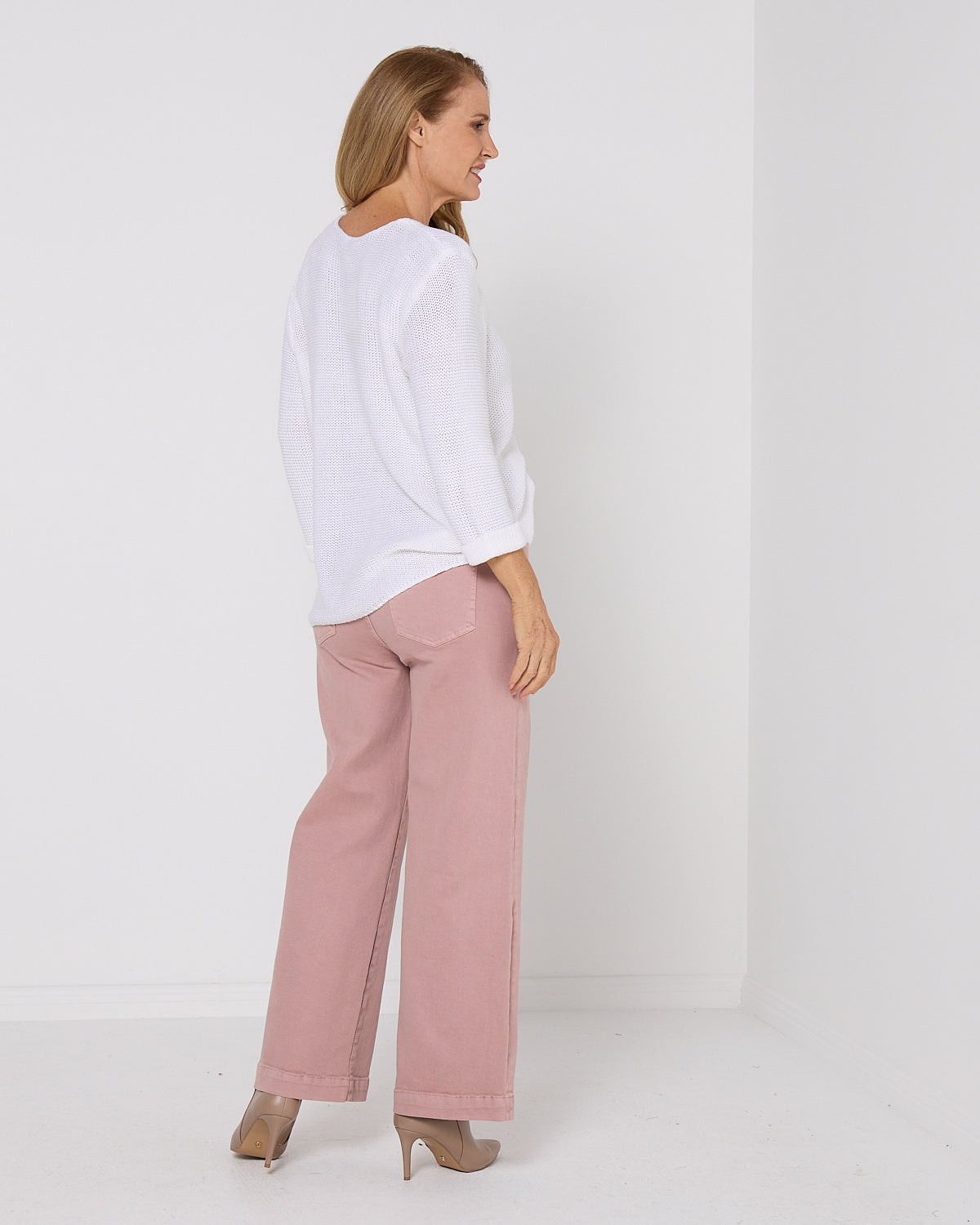 Emmy Cotton Knit Jumper - White