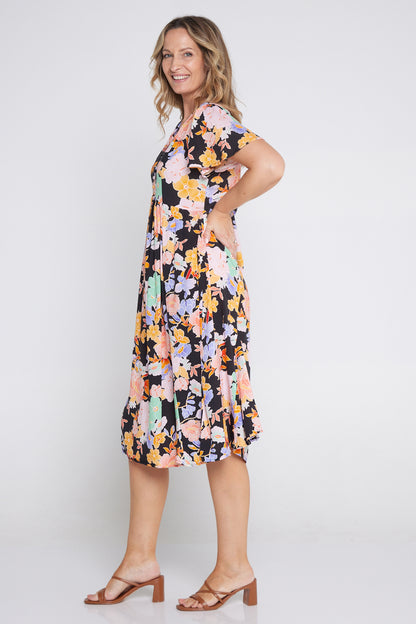 Brighton Dress - Peachy Floral