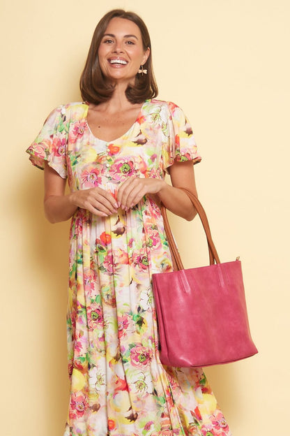 Kensington Bag & Clutch - Rose