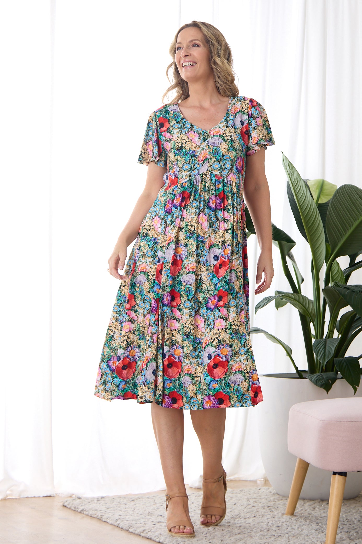 Brighton Dress - Sunlit Meadow