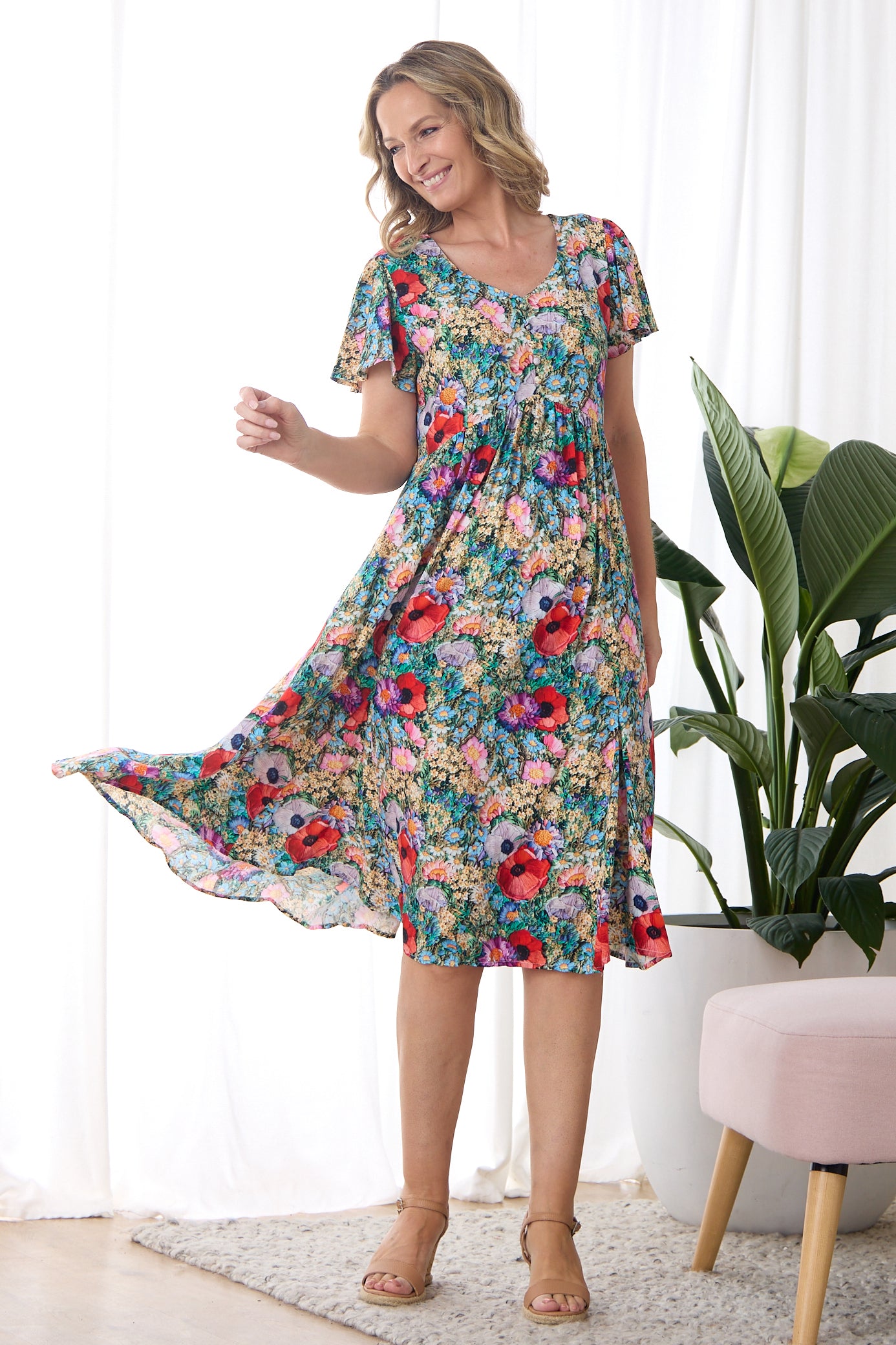 Brighton Dress - Sunlit Meadow