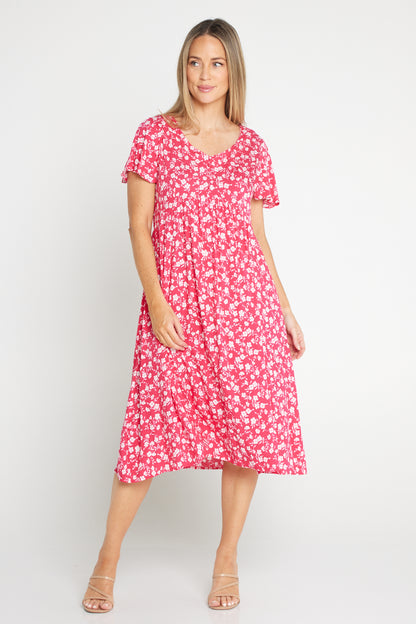 Brighton Dress - Pink Floral