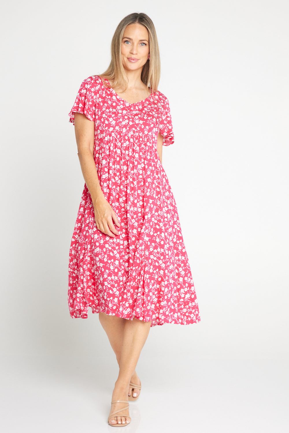 Brighton Dress - Pink Floral