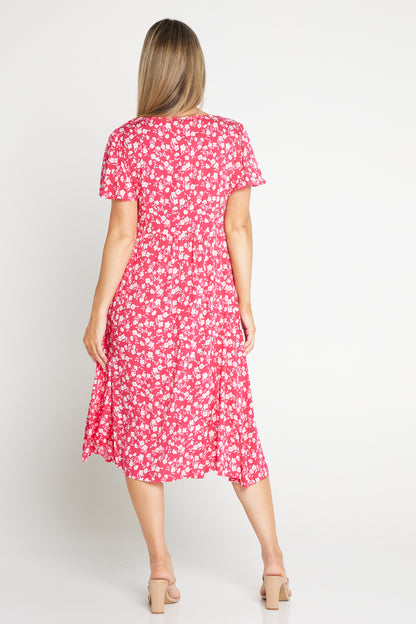 Brighton Dress - Pink Floral