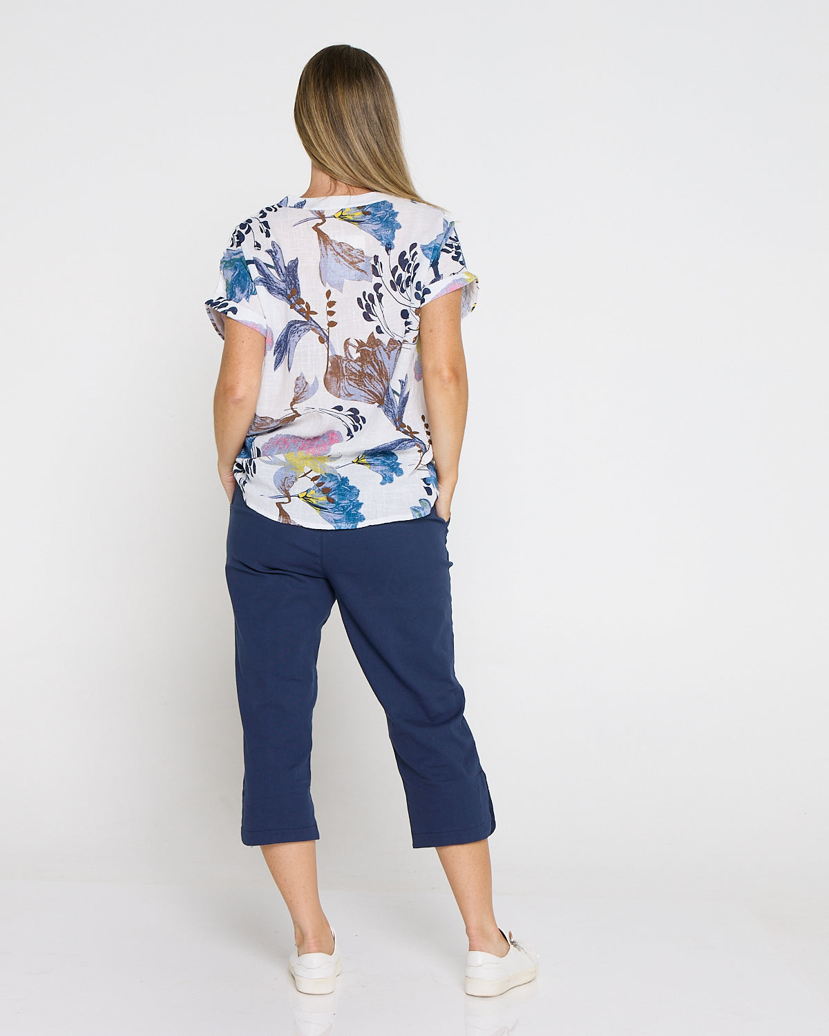 Danny Capri Pants - Navy