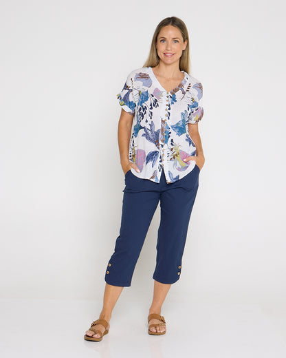 Danny Capri Pants - Navy