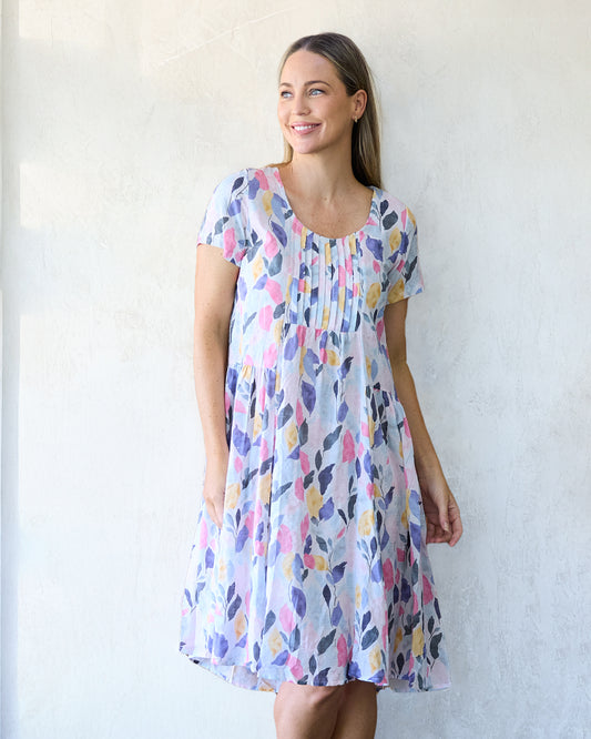 Emery Cotton Dress - Pastel Flora