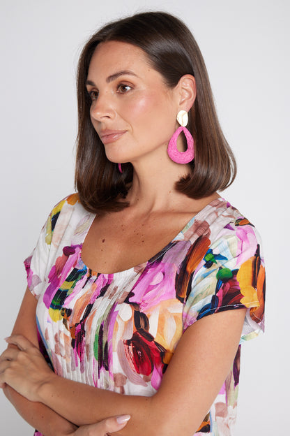 Sariya Earrings - Pink