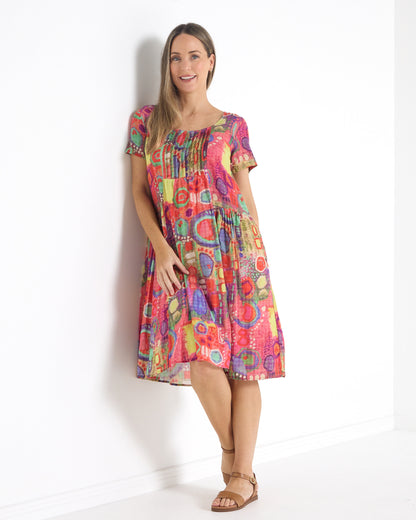 Emery Dress - Coral Carnival