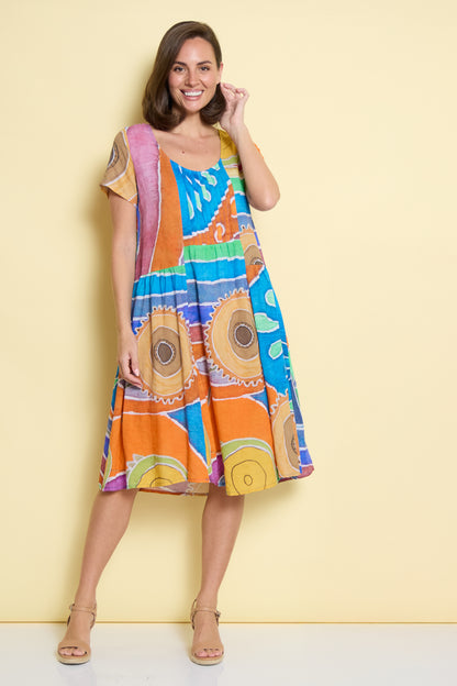 Emery Dress - Sunburst Mosaic