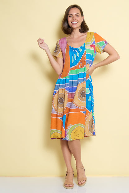 Emery Dress - Sunburst Mosaic