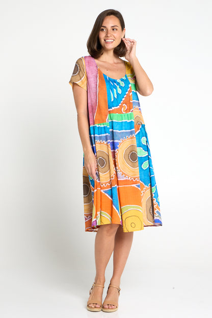 Emery Dress - Sunburst Mosaic