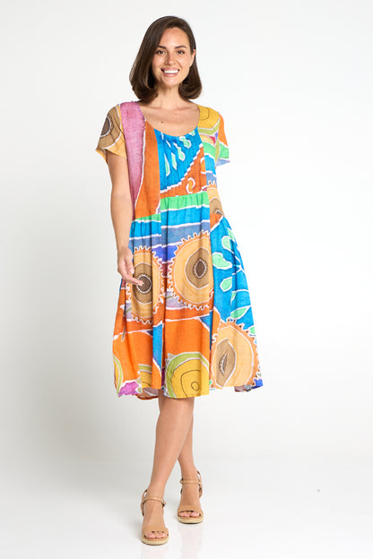 Emery Dress - Sunburst Mosaic