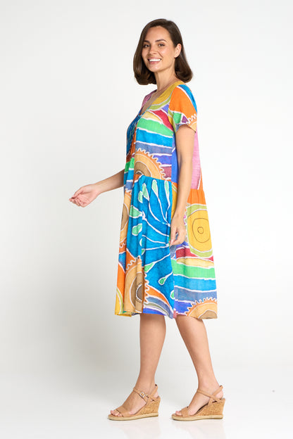 Emery Dress - Sunburst Mosaic