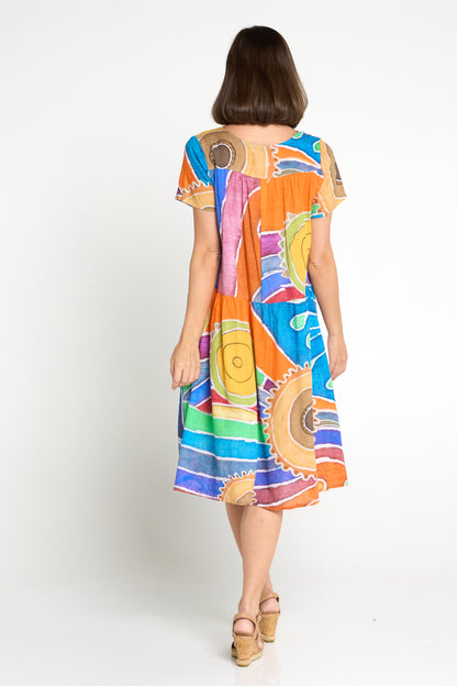 Emery Dress - Sunburst Mosaic