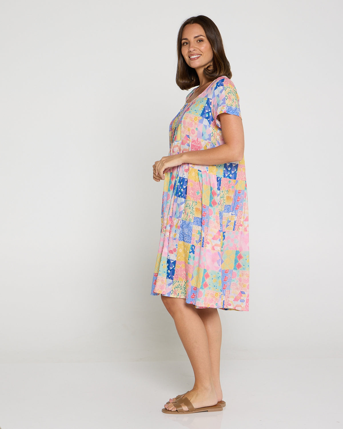 Emery Cotton Dress - Gelato Patch