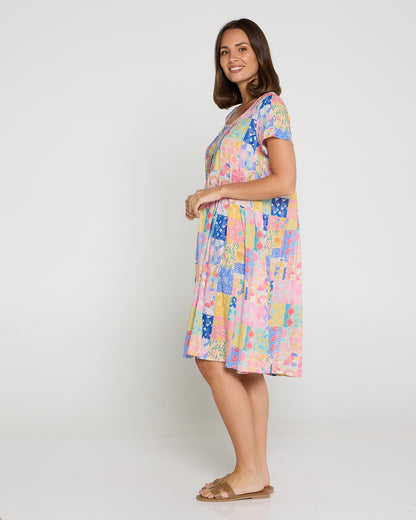 Emery Cotton Dress - Gelato Patch