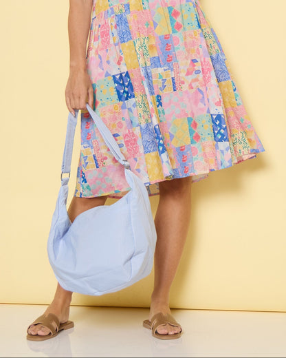 Ella Slouch Shoulder Bag - Pastel Periwinkle